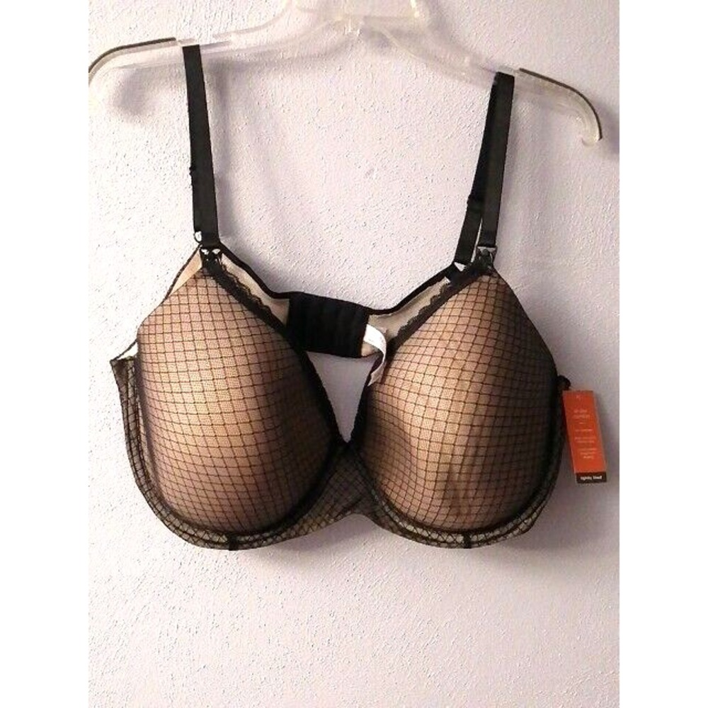 Gilligan & O'Malley Womens‎ Bra Black 42DD Nursing Underwire Full Coverage NEW